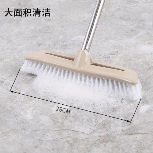 長(zhǎng)柄地板刷子硬毛浴室清潔刷衛(wèi)生間死角縫隙地刷瓷磚刷墻刷浴缸刷
