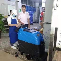 南寧食品廠(chǎng)加工車(chē)間用盈樂(lè)洗地機(jī)效果佳